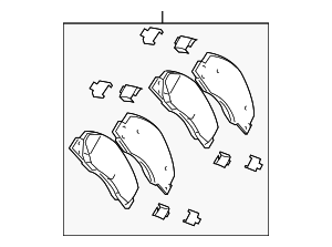 MOPAR - Brake Pads, Front (68049148AA)