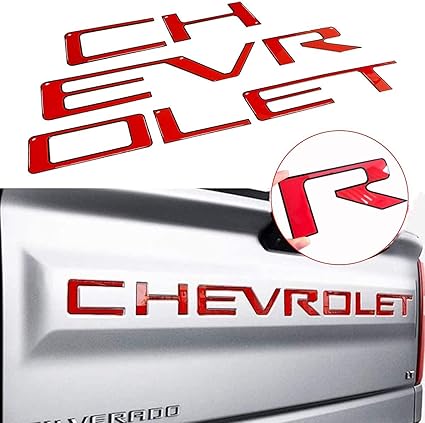 Chevrolet Tailgate Insert Letters for Silverado '19-'21