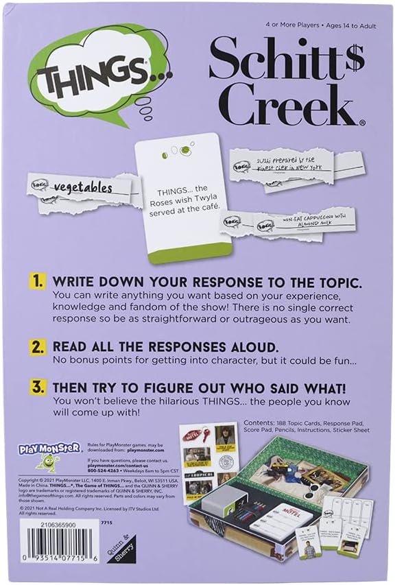 Things...: Schitts Creek Edition Game