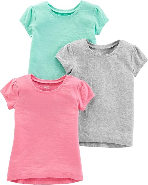 Carter's Simple Joys Toddler Short Sleeve Tees - 4T - 3 Pack
