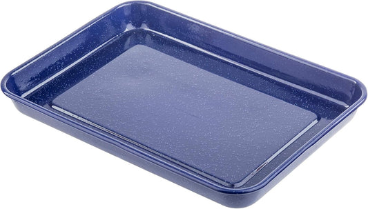 TableCraft Wanderlust Collection Serving Tray, Blue Speckle
